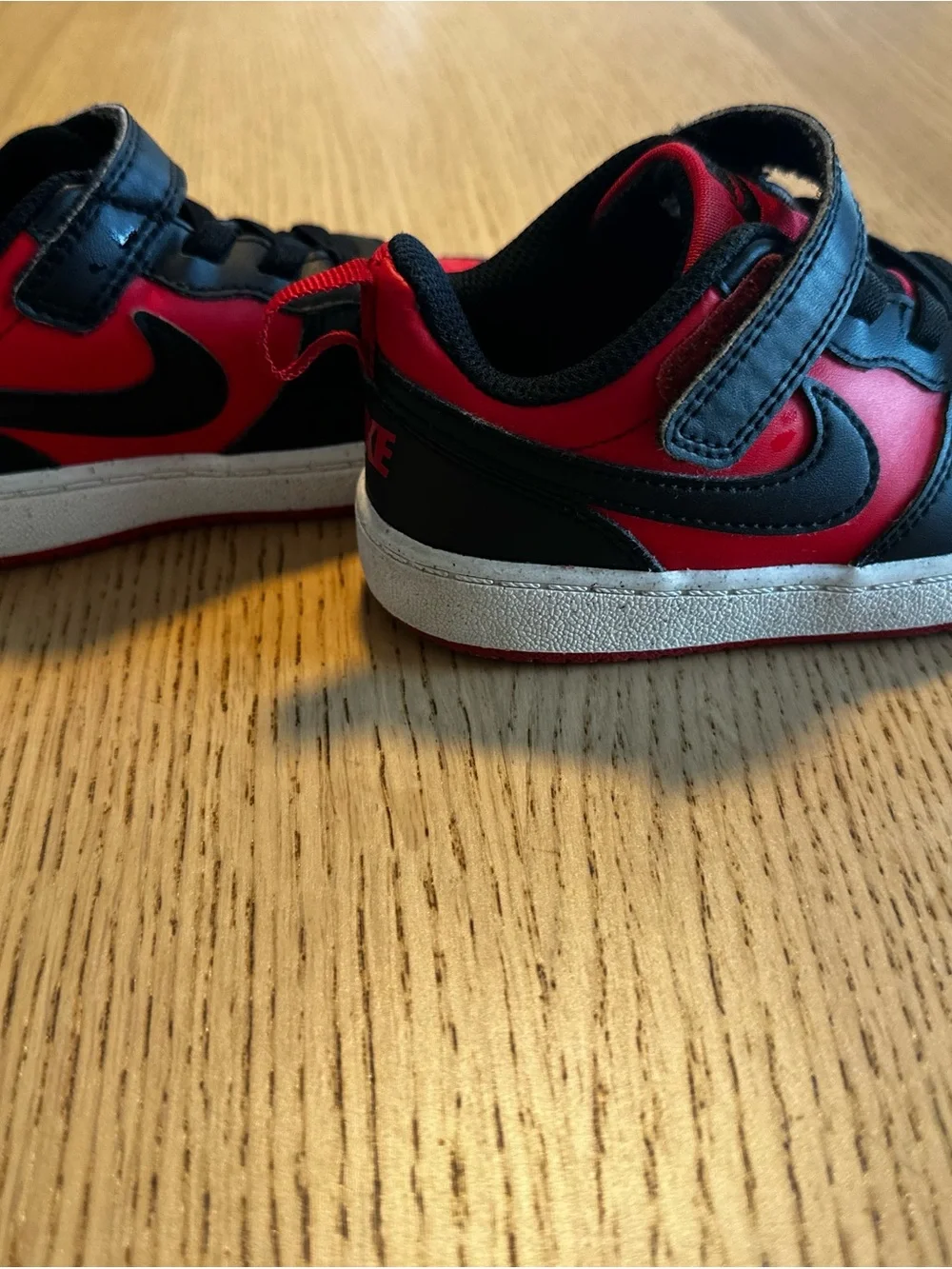 Nike Toddler Grey Tee with Red & Black Sneaker Set